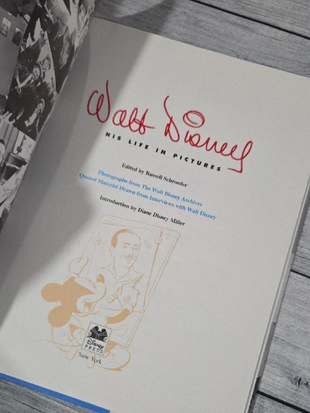 Walt Disney: His Life in Pictures Hardcover Book